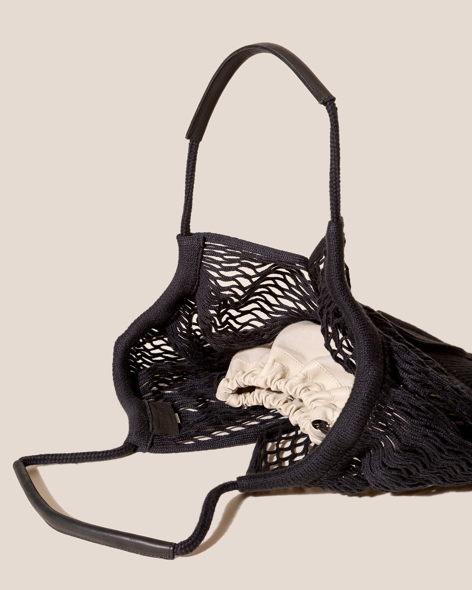 CALELLA FILT - Knitted Cotton Net Bag - Hereu sale