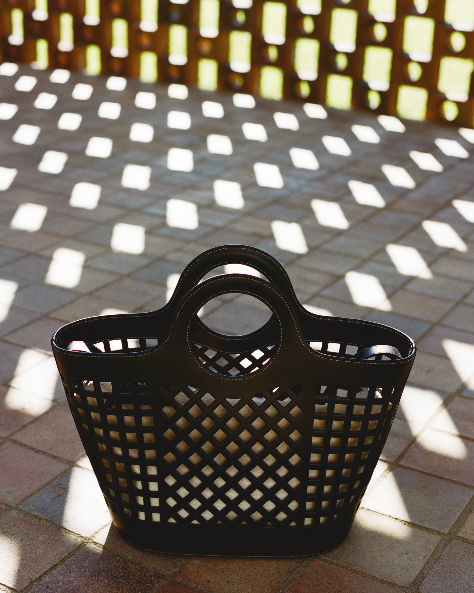 COLMADO - Cut-out Leather Tote Bag - Hereu on sale
