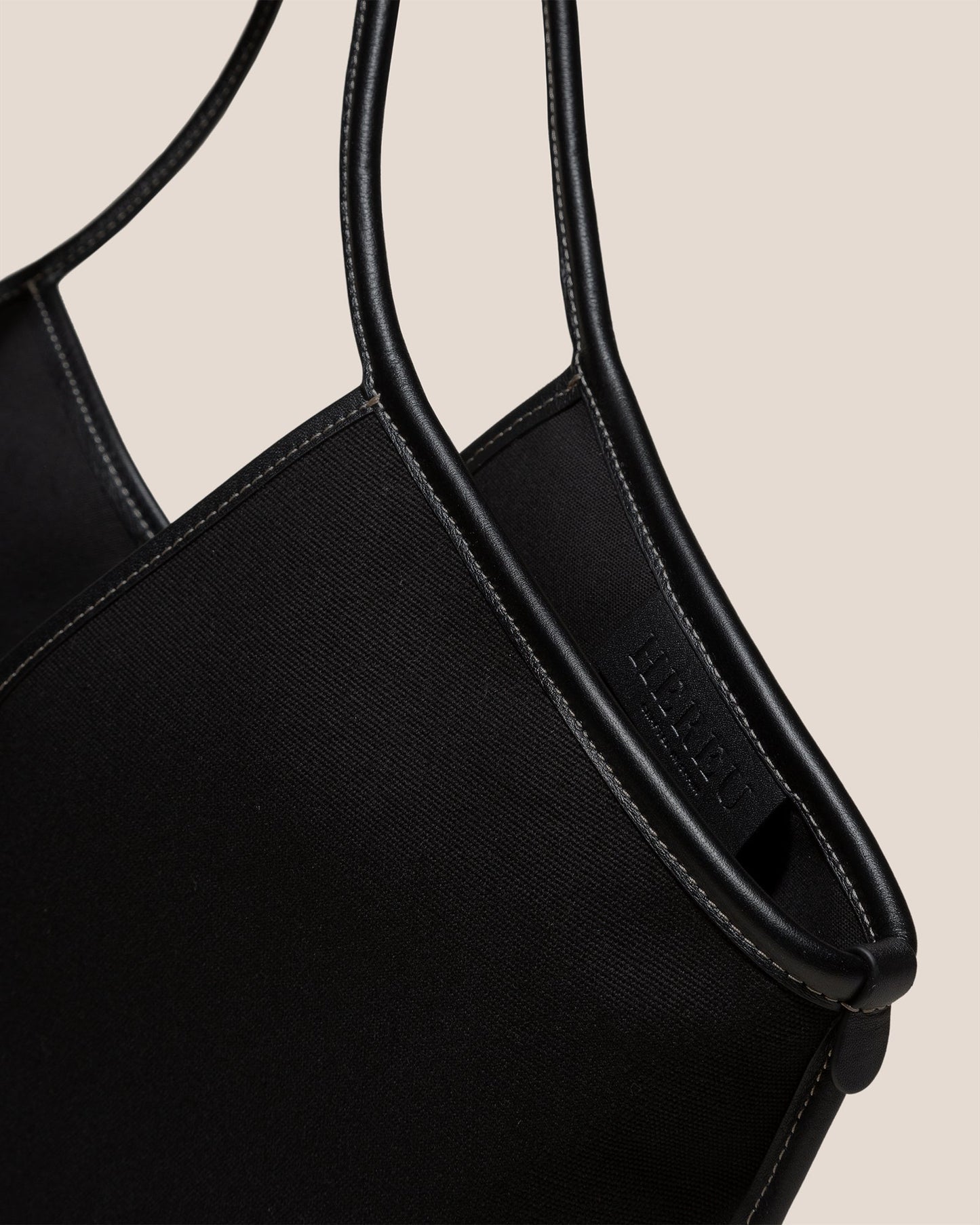 CALELLA - Leather-trimmed Organic Cotton Tote Bag - Hereu discount