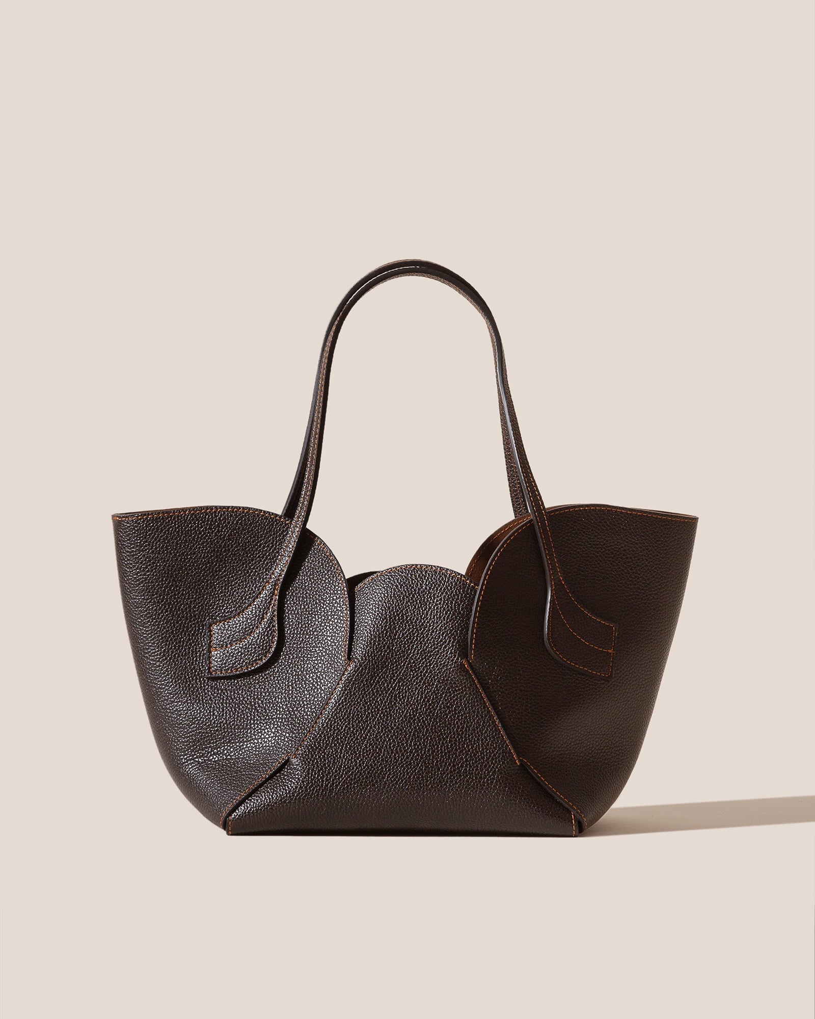 SEPAL S GRAINY - Tulip Shape Zipped Tote Bag - Hereu US