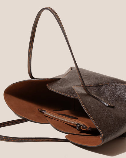 SEPAL S GRAINY - Tulip Shape Zipped Tote Bag - Hereu US