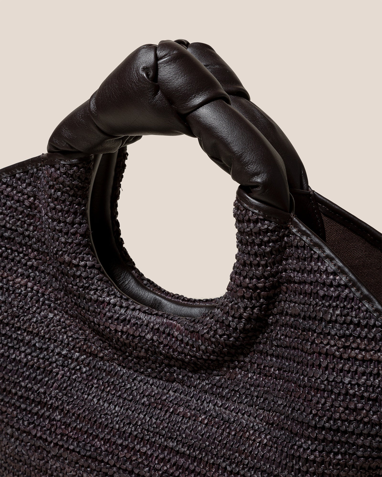 CASTELL RAFFIA - Knotted-handle Tote Bag - Hereu outlet