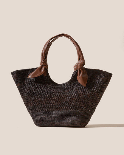 FONOL - Crocheted Raffia Basket - Hereu sale