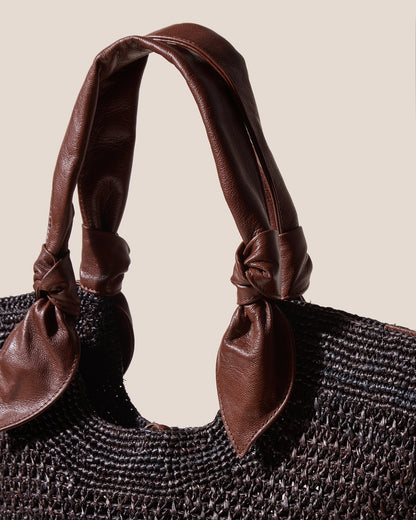 FONOL - Crocheted Raffia Basket - Hereu sale