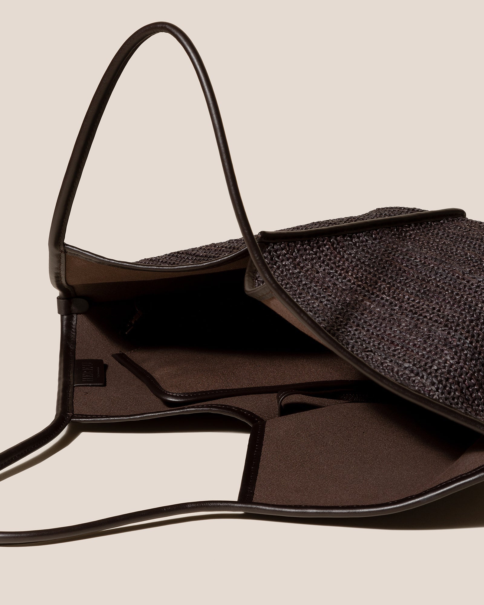 CALELLA RAFFIA - Leather-trimmed Tote Bag - Hereu for sale
