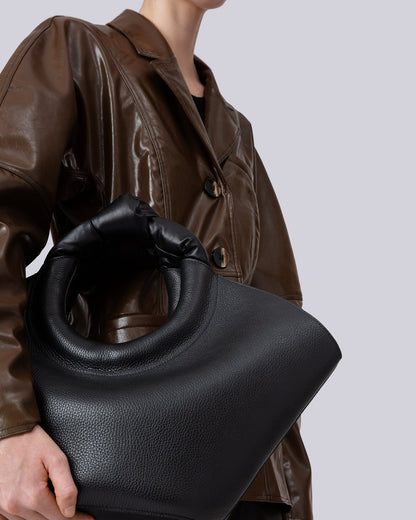CASTELL GRAINY - Knotted-handle Leather Tote Bag - Hereu discount