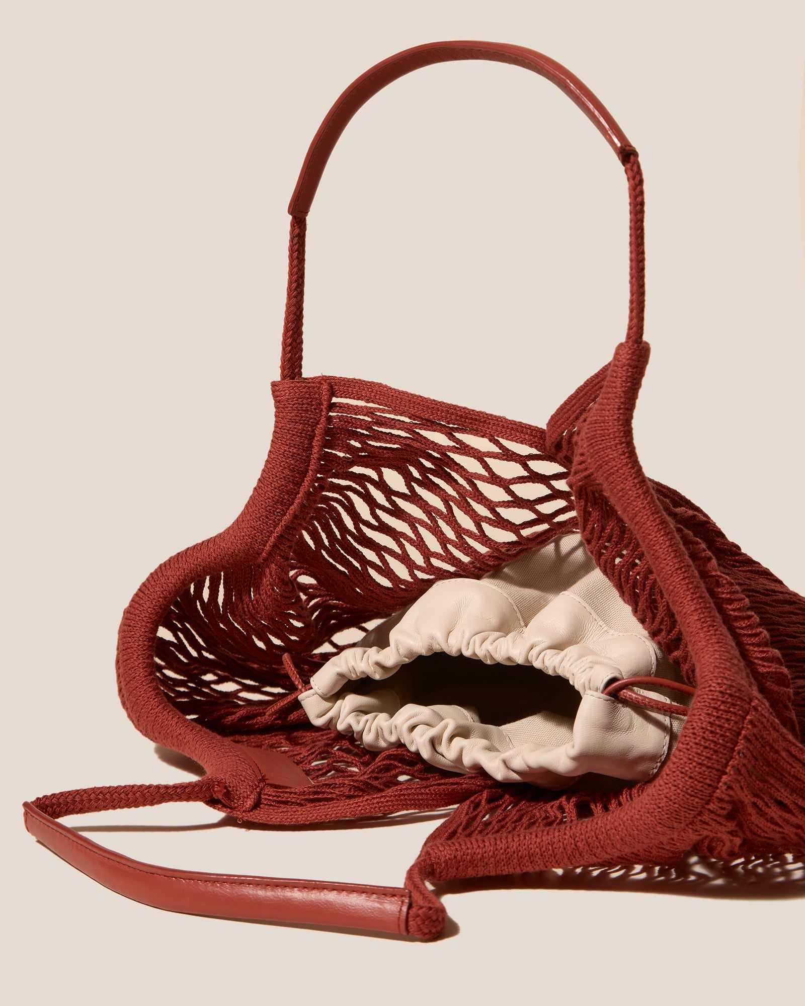 CALELLA FILT - Knitted Cotton Net Bag - Hereu near me