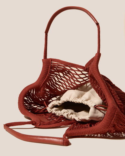 CALELLA FILT - Knitted Cotton Net Bag - Hereu near me