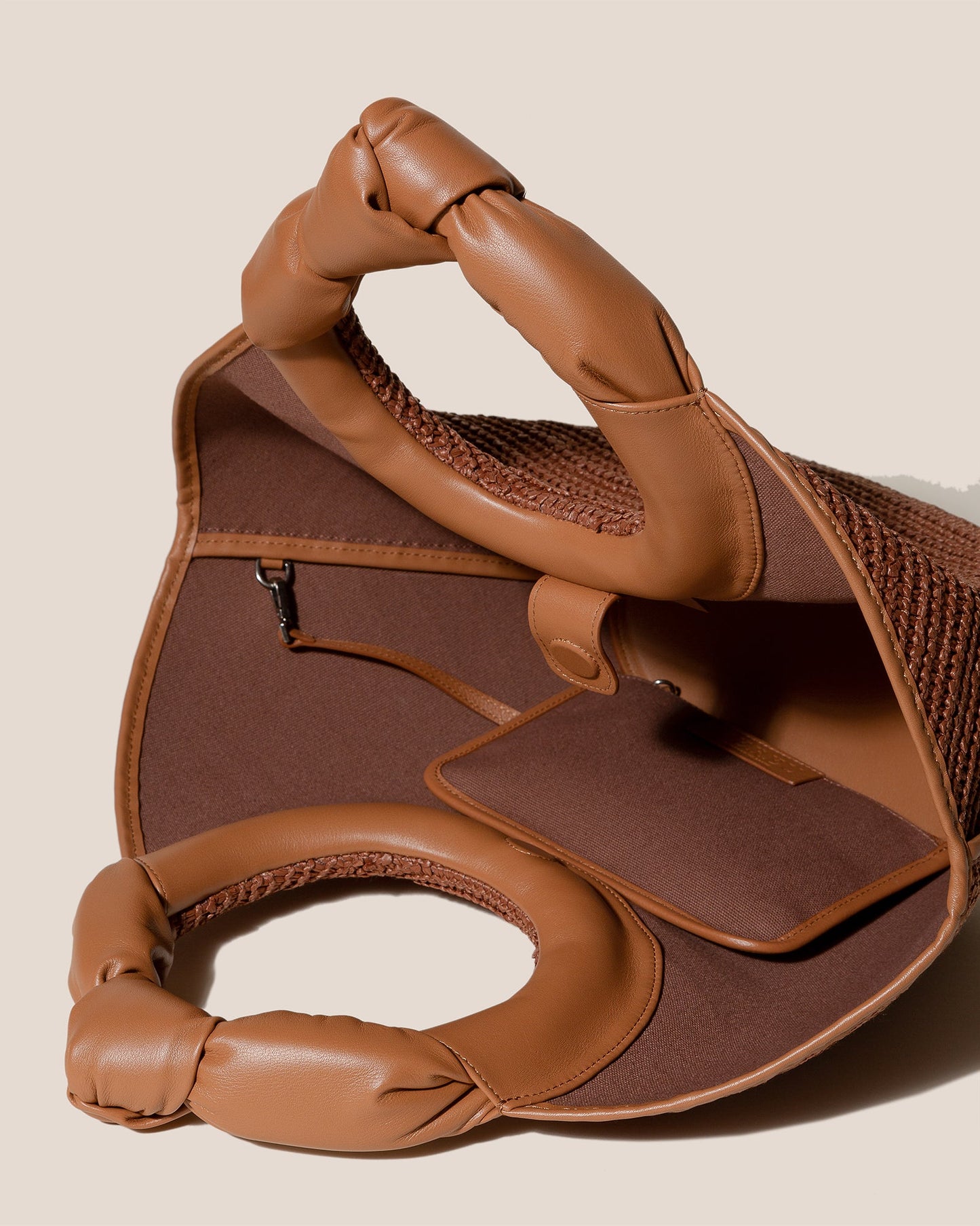 CASTELL RAFFIA - Knotted-handle Tote Bag - Hereu outlet