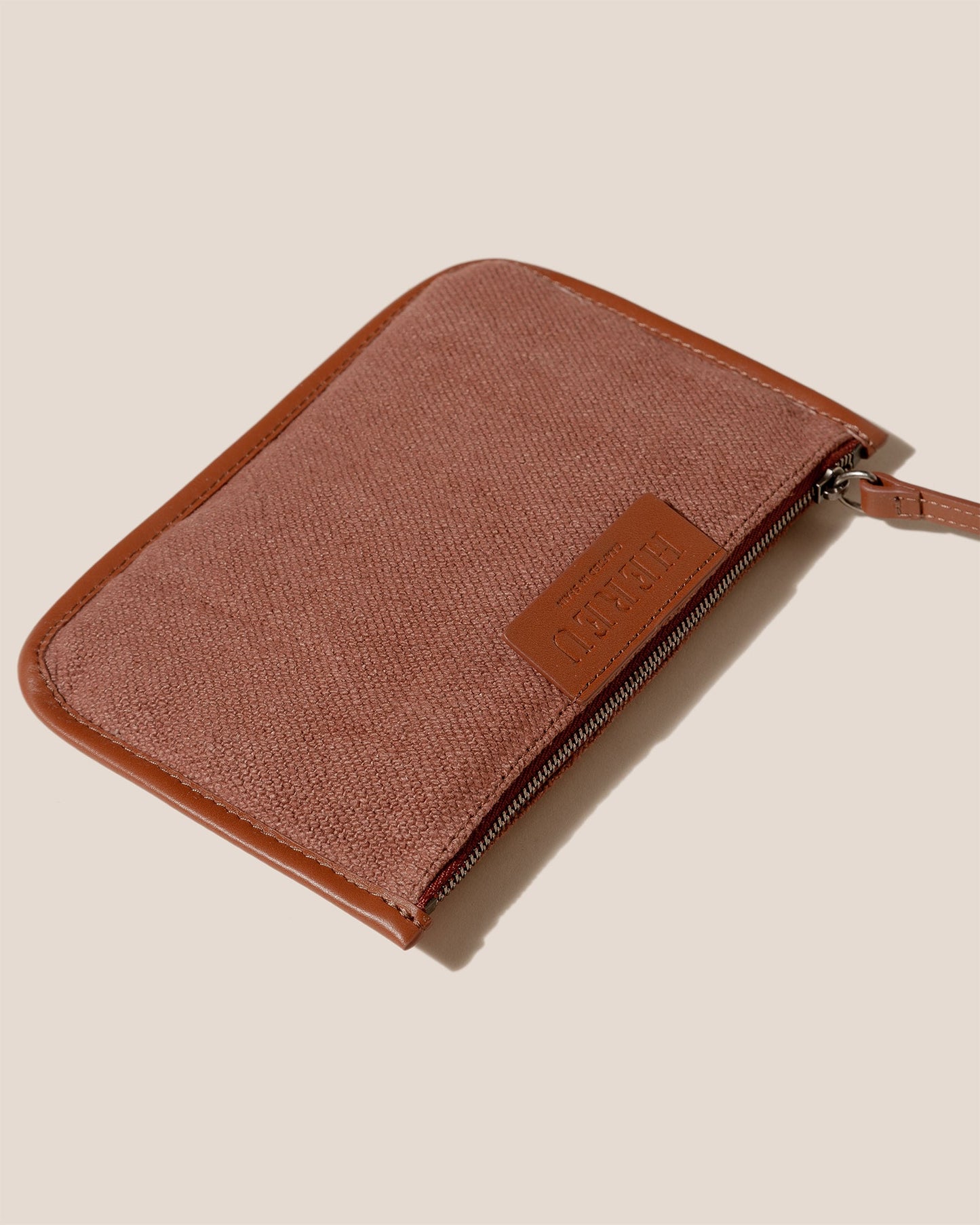 CALELLA SOFT LINEN - Leather-trimmed Tote Bag - Hereu sale
