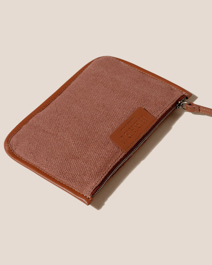 CALELLA SOFT LINEN - Leather-trimmed Tote Bag - Hereu sale