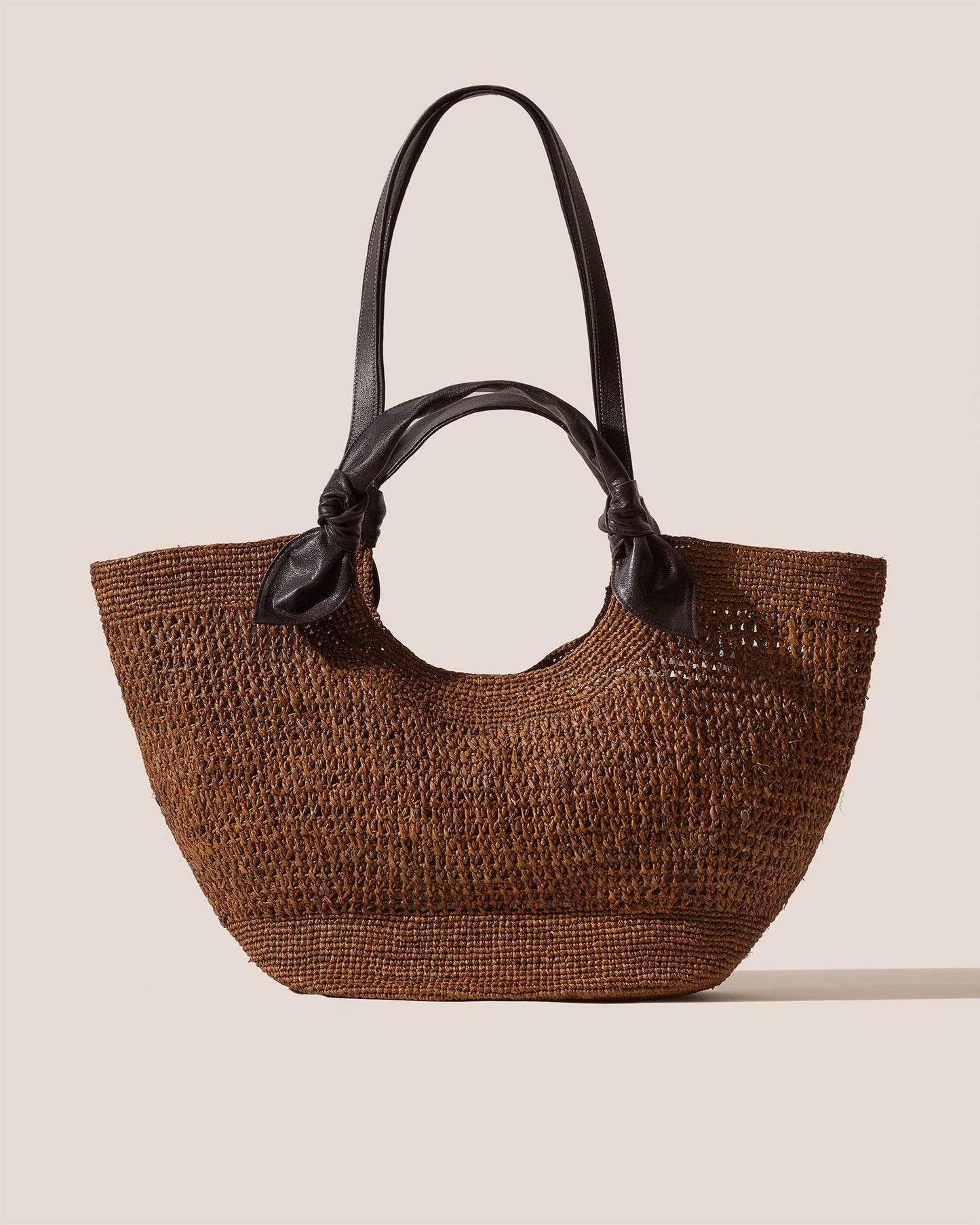 FONOL L RAFFIA - Crocheted Raffia Basket - Hereu on sale