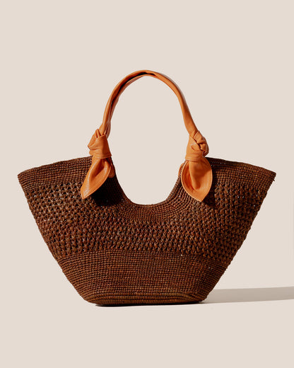 FONOL - Crocheted Raffia Basket - Hereu US