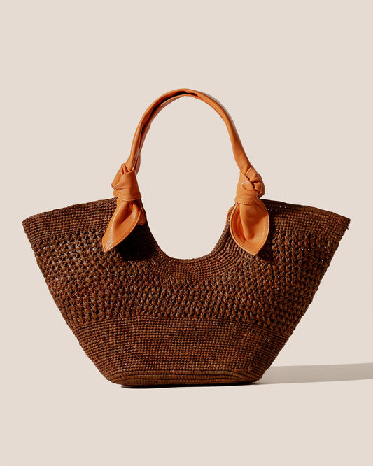 FONOL - Crocheted Raffia Basket - Hereu US