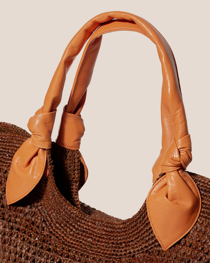 FONOL - Crocheted Raffia Basket - Hereu US