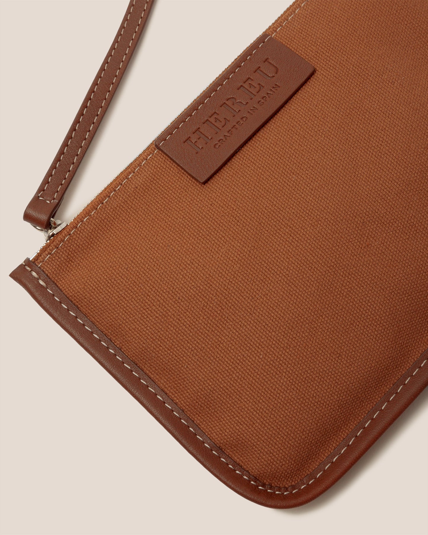 CALELLA - Leather-trimmed Organic Cotton Tote Bag - Hereu outlet