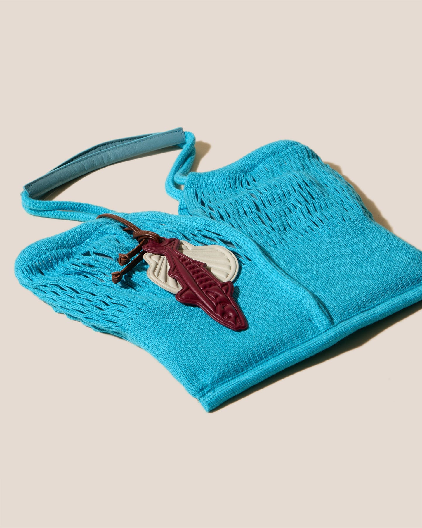 CALELLA FILT S CHARM - Knitted Cotton Net Bag - Hereu for sale