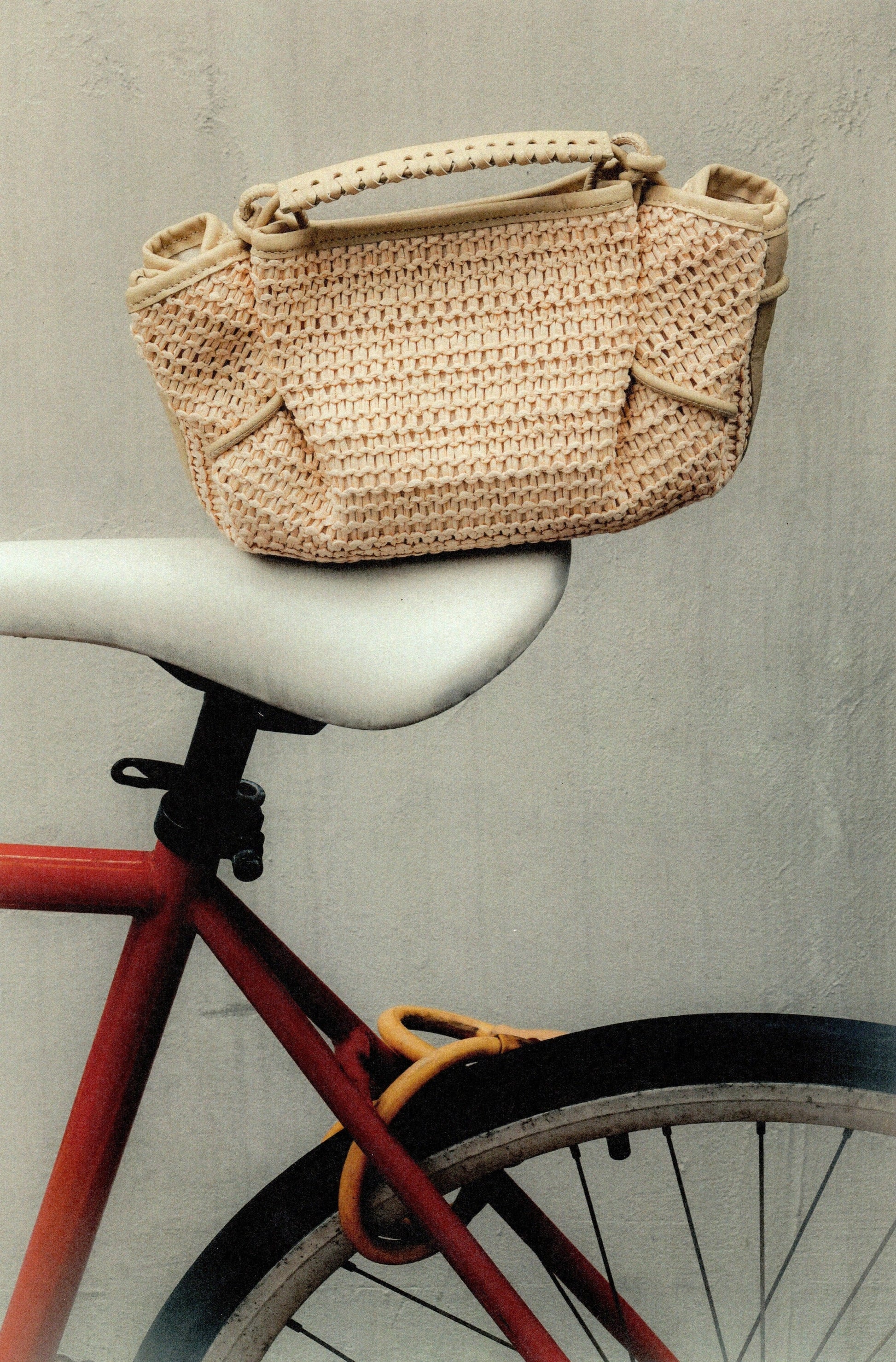 ARTA MINI RAFFIA - Pleated Crossbody Bag - Hereu on sale