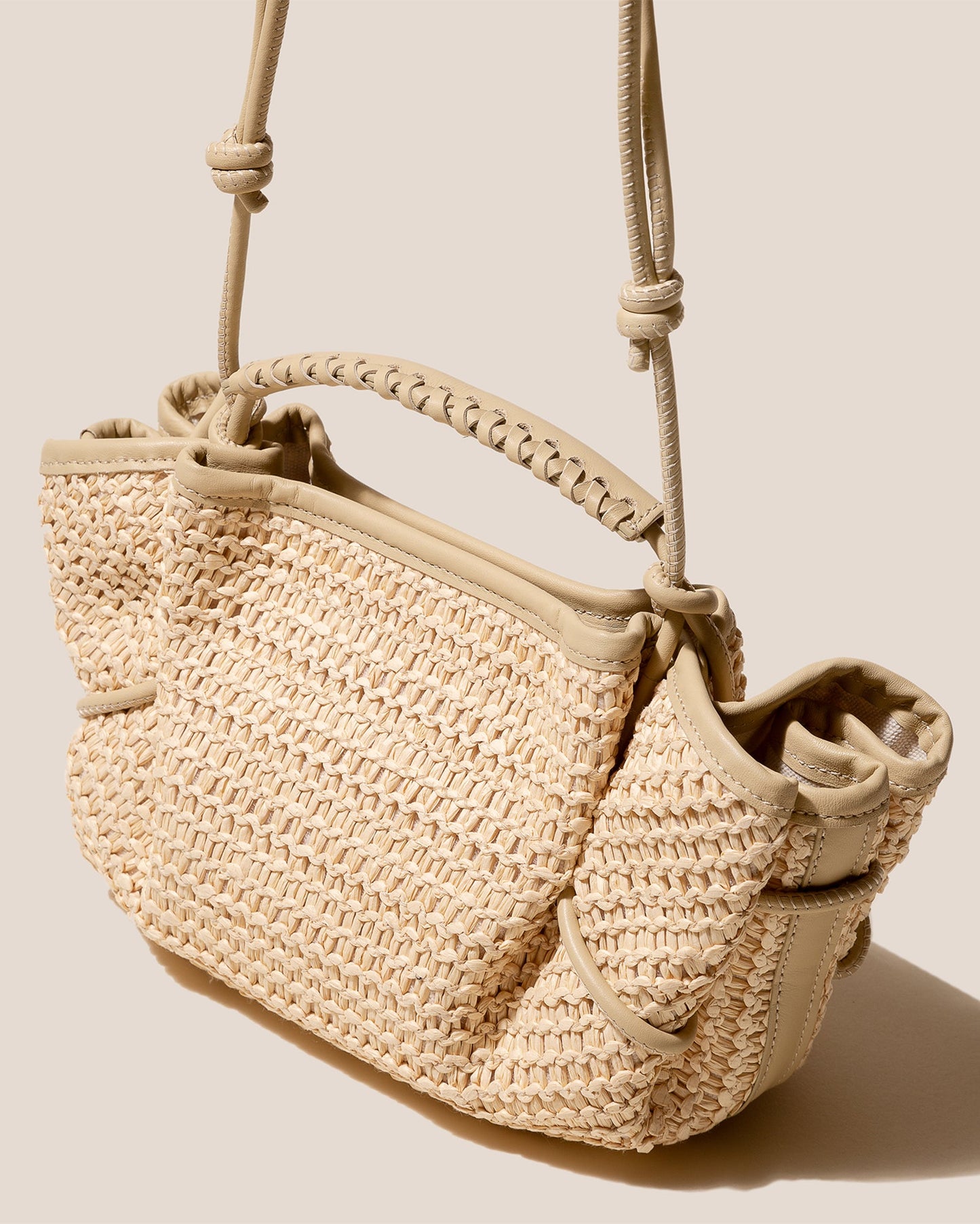 ARTA MINI RAFFIA - Pleated Crossbody Bag - Hereu on sale