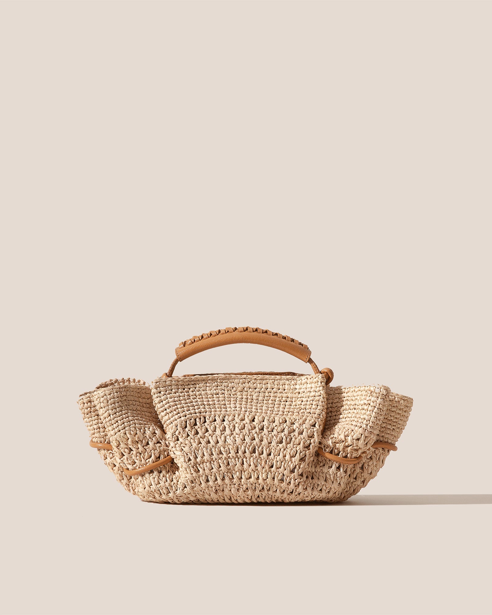 ARTA MINI CROCHET RAFFIA - Pleated Crossbody Bag - Hereu discount