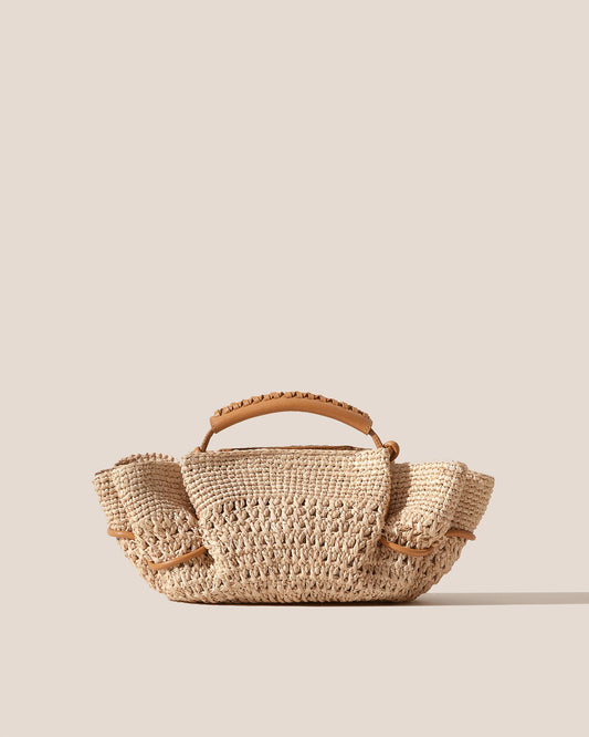 ARTA MINI CROCHET RAFFIA - Pleated Crossbody Bag - Hereu discount