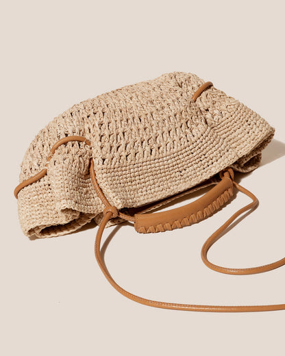 ARTA MINI CROCHET RAFFIA - Pleated Crossbody Bag - Hereu discount