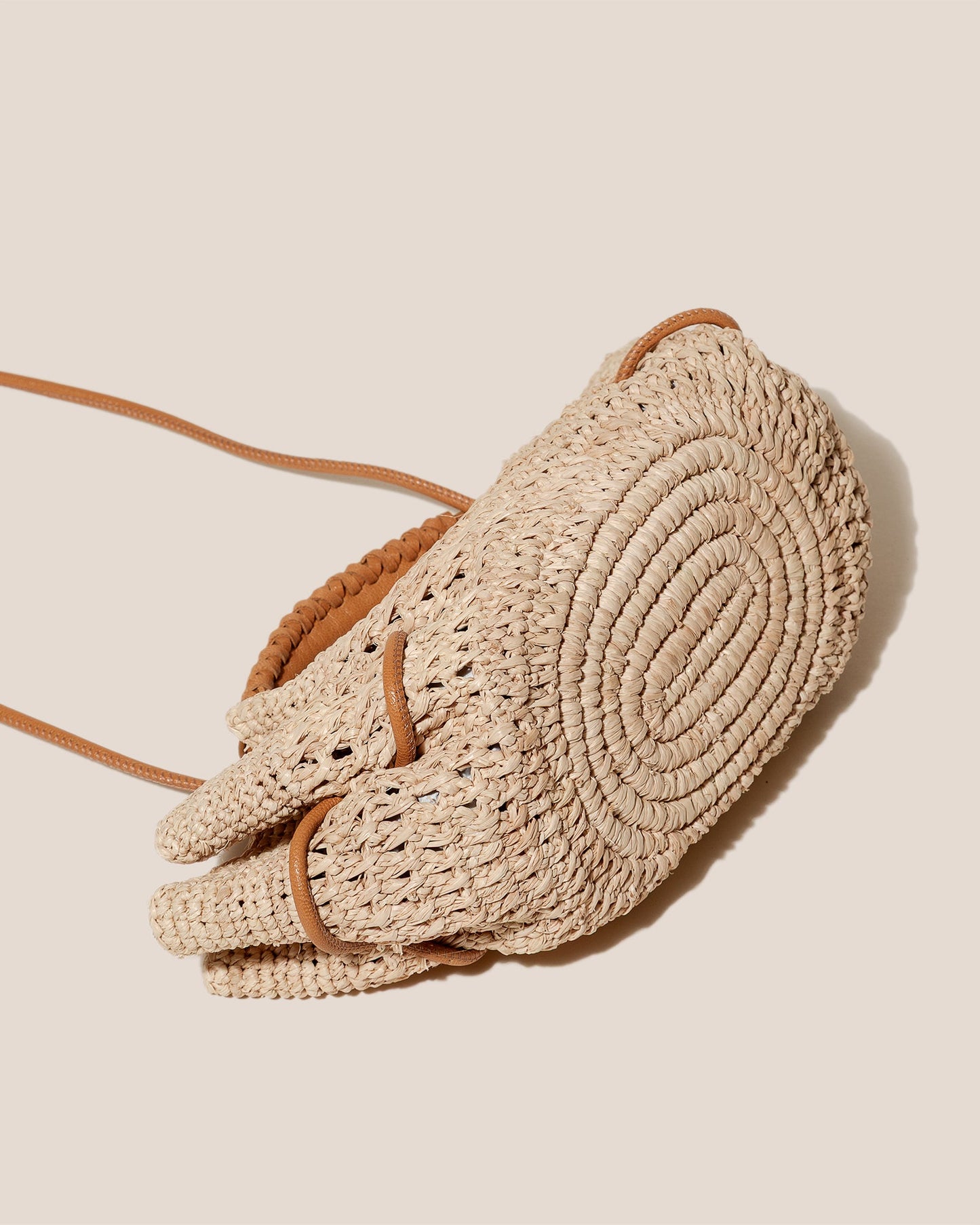 ARTA MINI CROCHET RAFFIA - Pleated Crossbody Bag - Hereu discount