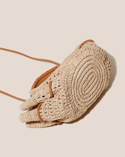 ARTA MINI CROCHET RAFFIA - Pleated Crossbody Bag - Hereu discount