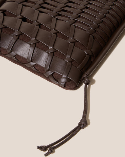 TRENA SUEDE - Flat Square Crossbody Bag - Hereu near me