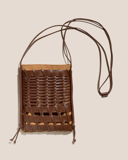 TRENA SUEDE - Flat Square Crossbody Bag - Hereu outlet