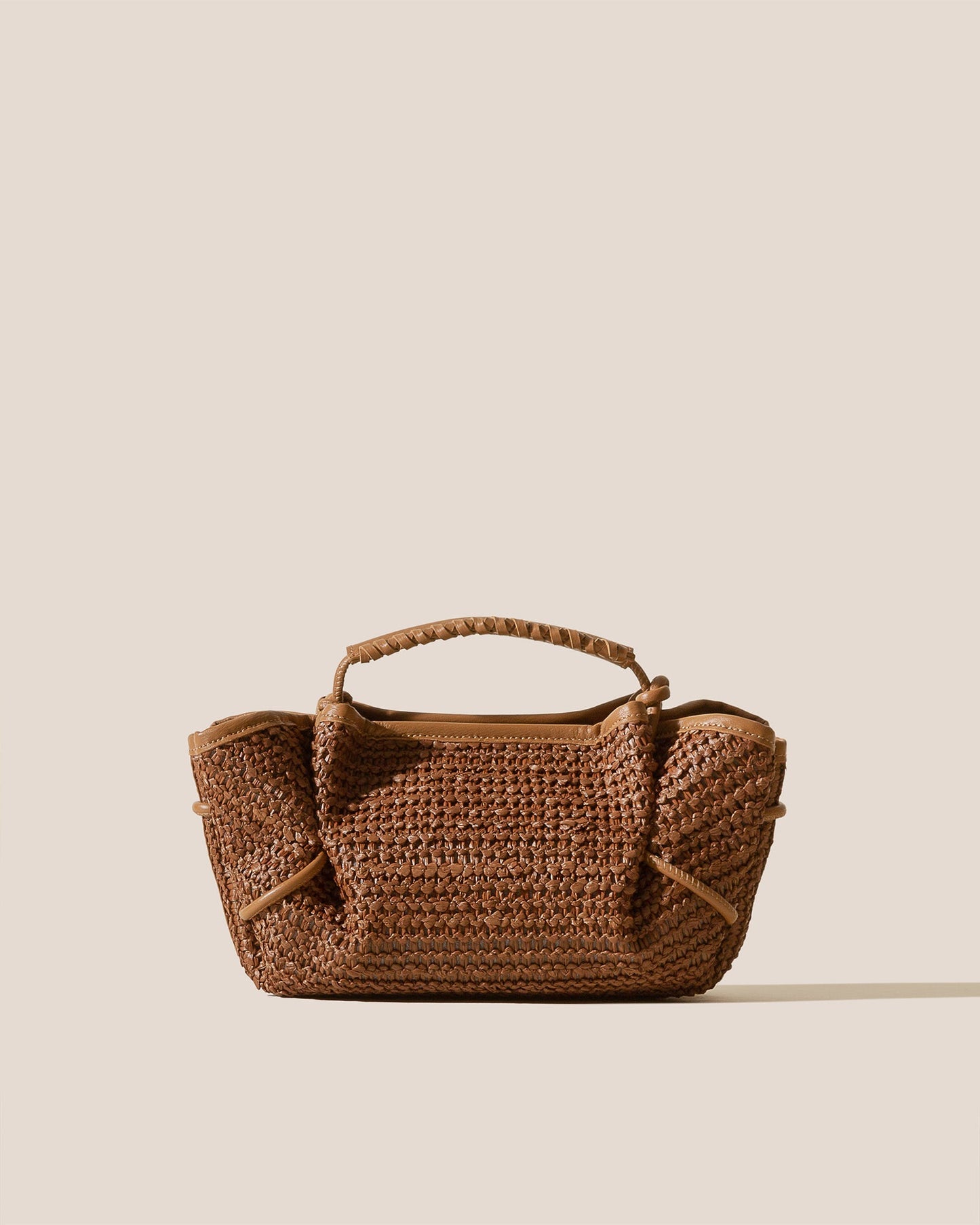 ARTA MINI RAFFIA - Pleated Crossbody Bag - Hereu sale