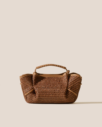 ARTA MINI RAFFIA - Pleated Crossbody Bag - Hereu sale