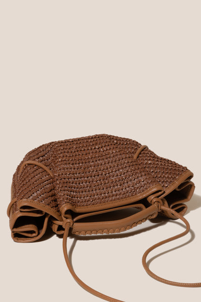 ARTA MINI RAFFIA - Pleated Crossbody Bag - Hereu sale