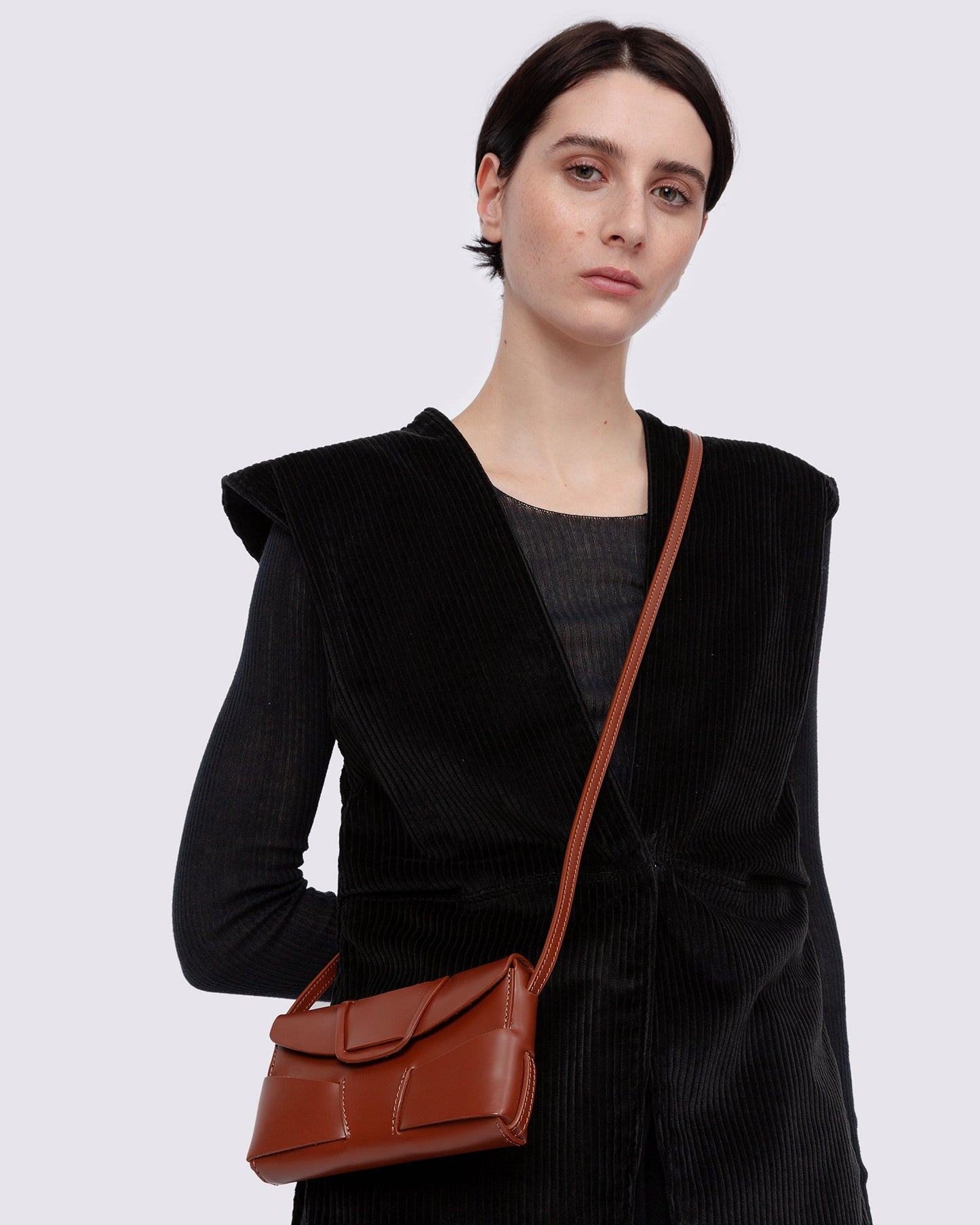 MABRA MINI - Woven Detail Crossbody Bag - Hereu online