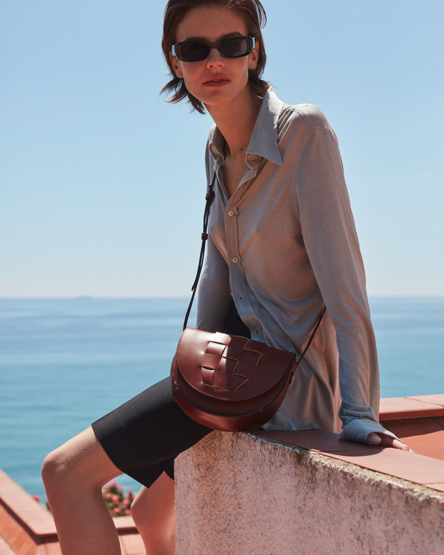 SINIA - Satchel Interwoven Front Detail Bag - Hereu near me