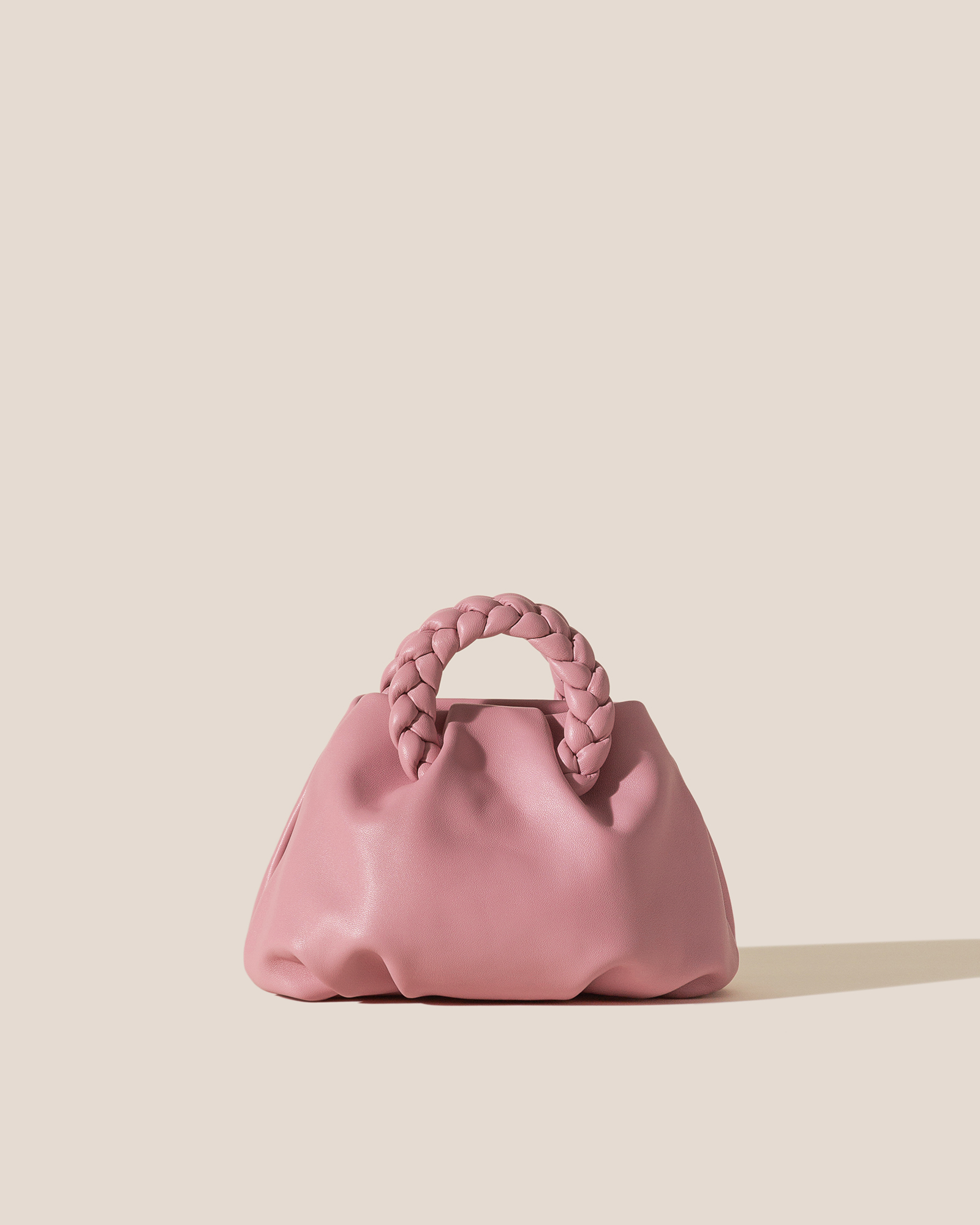 BOMBON - Plaited-handle Leather Handbag - Hereu on sale