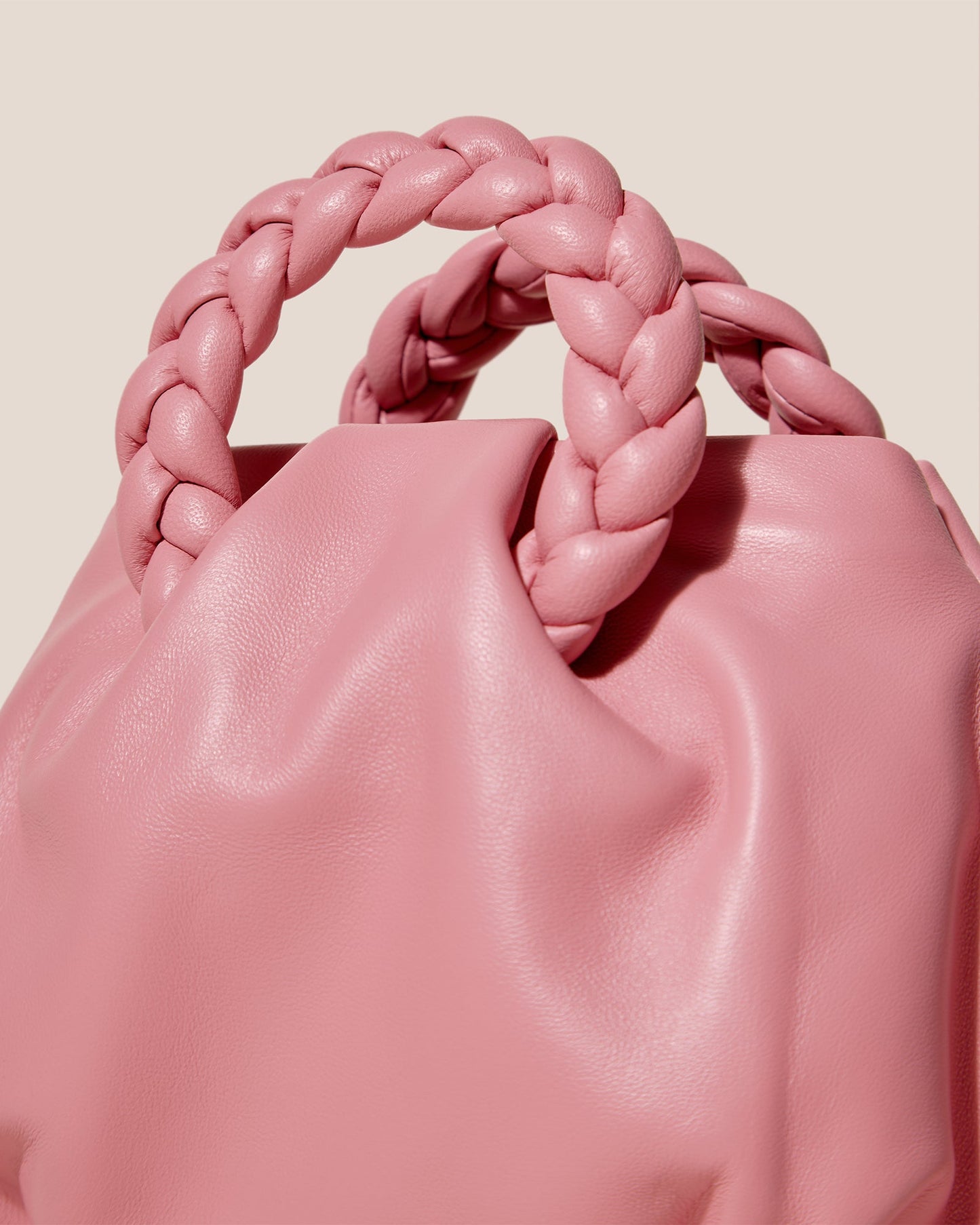 BOMBON - Plaited-handle Leather Handbag - Hereu on sale
