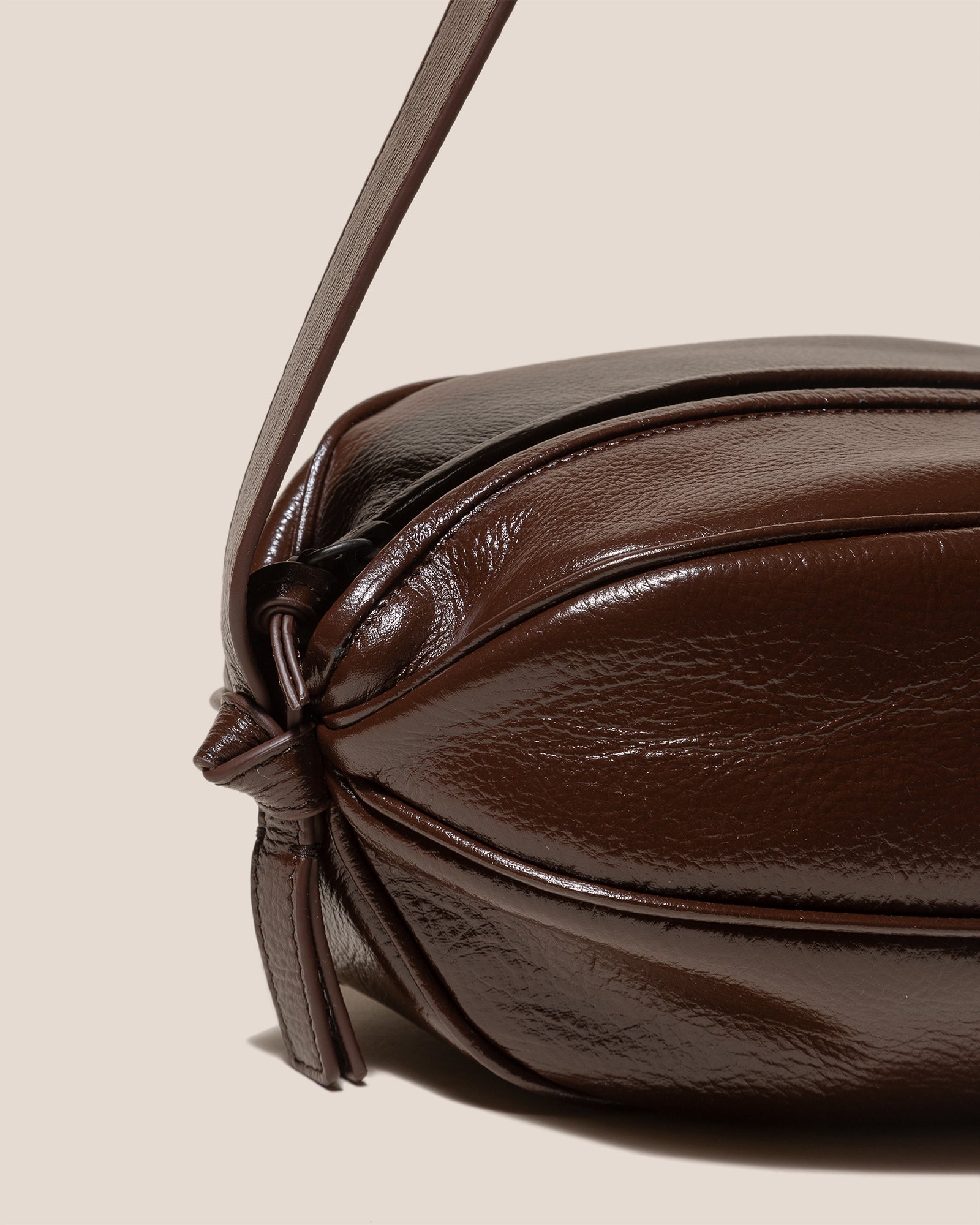 BOYA L DISTRESSED - Ball-Shaped Crossbody Bag - Hereu for sale