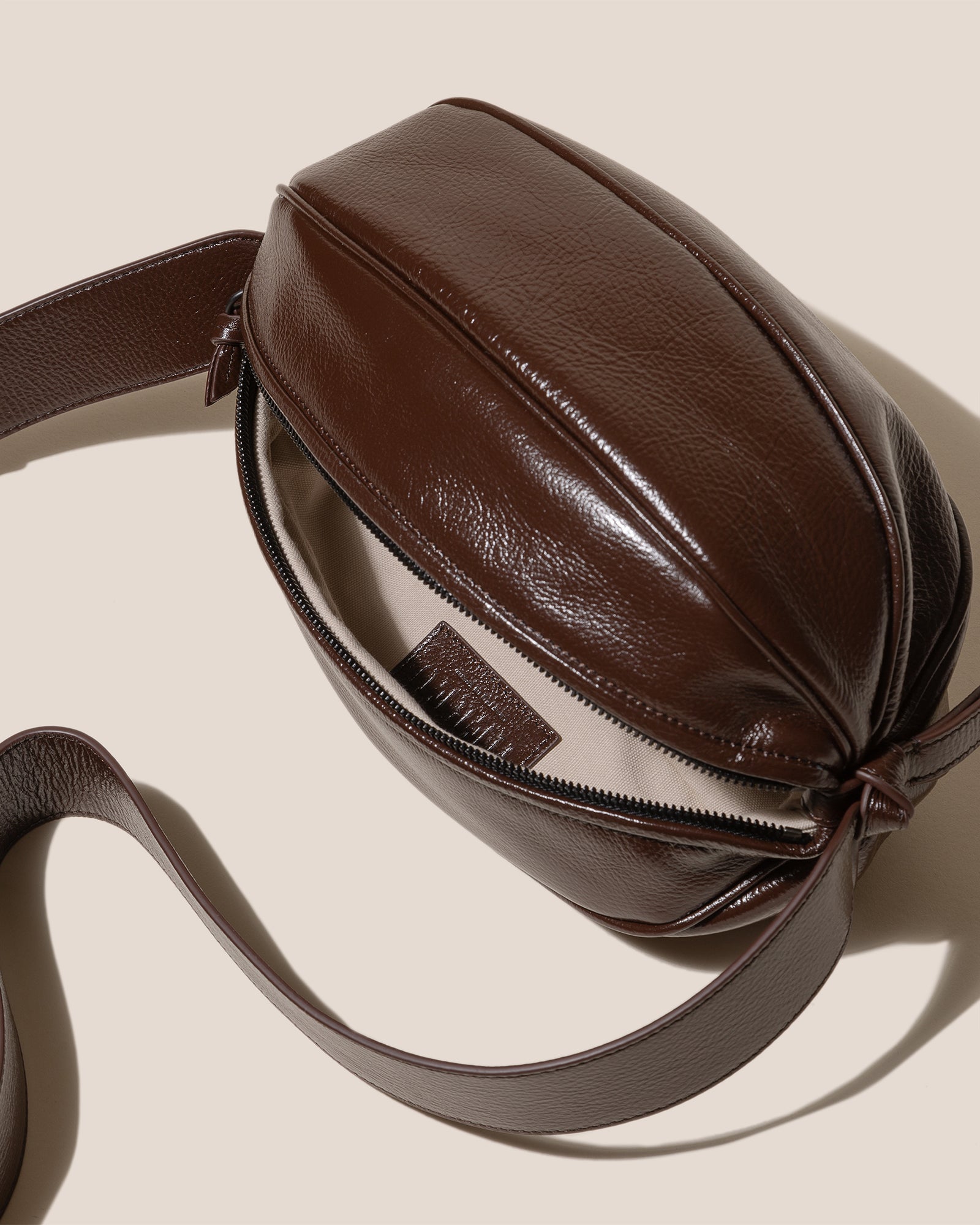 BOYA L DISTRESSED - Ball-Shaped Crossbody Bag - Hereu for sale