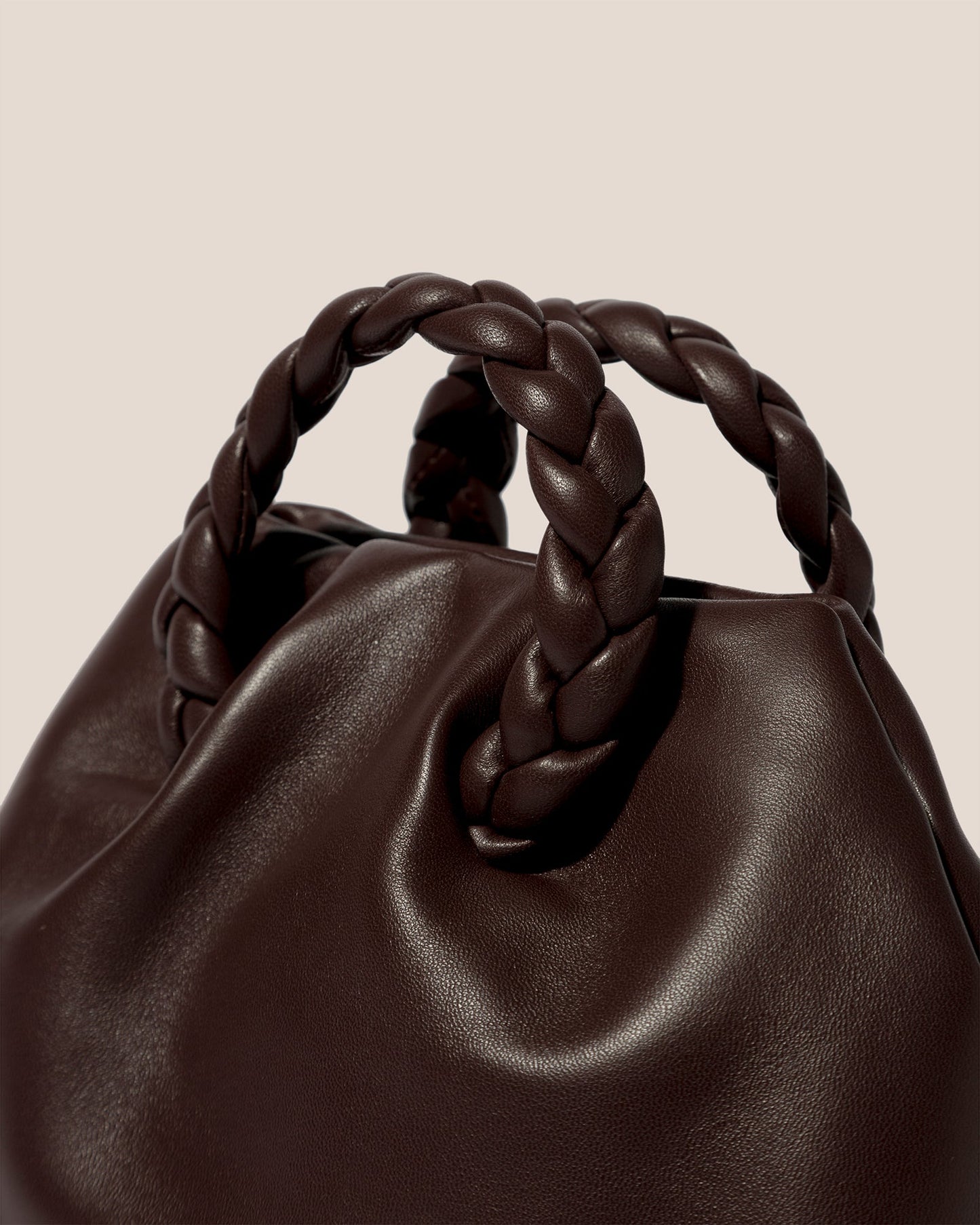 BOMBON - Plaited-handle Leather Handbag - Hereu online