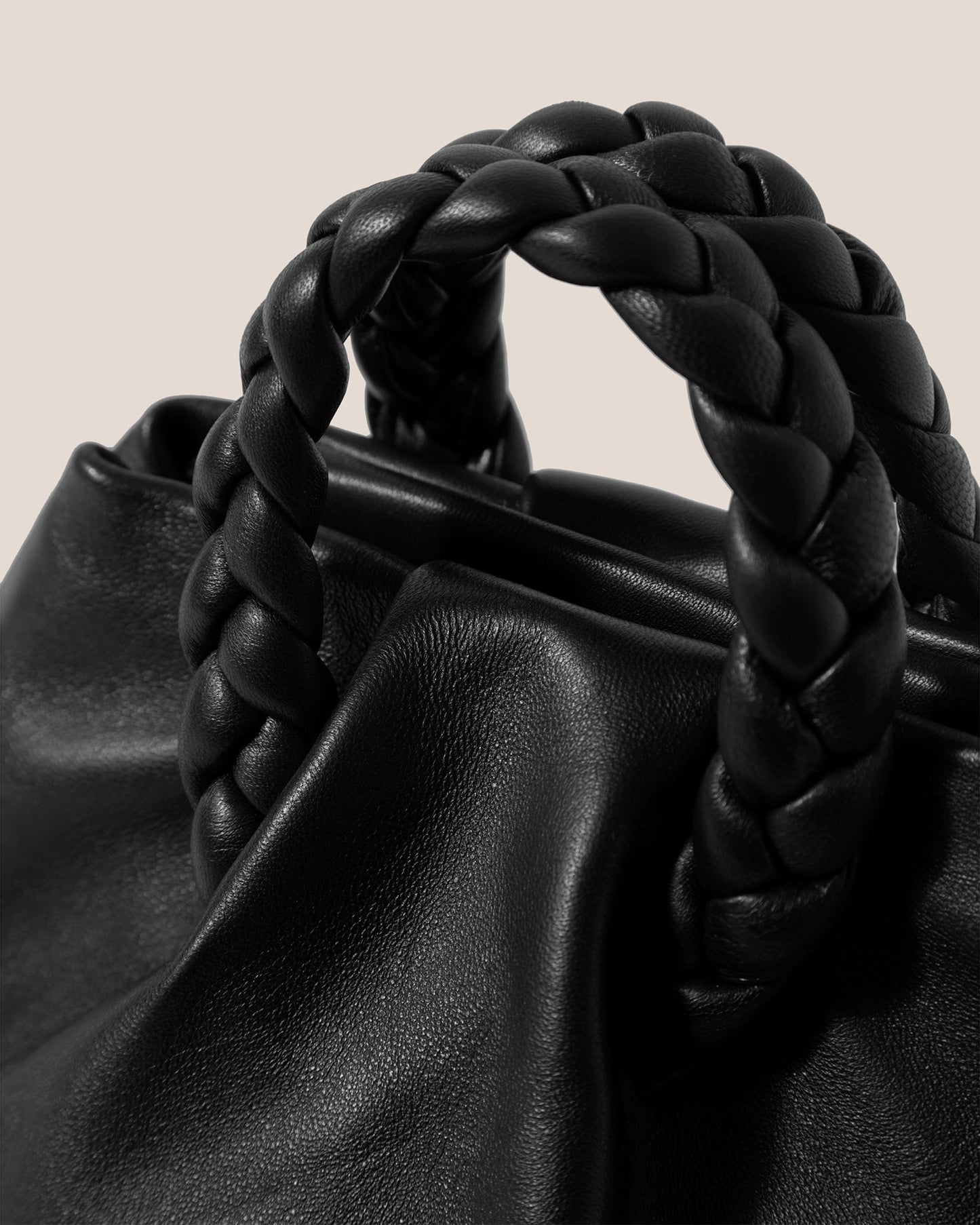 BOMBON - Plaited-handle Leather Handbag - Hereu for sale