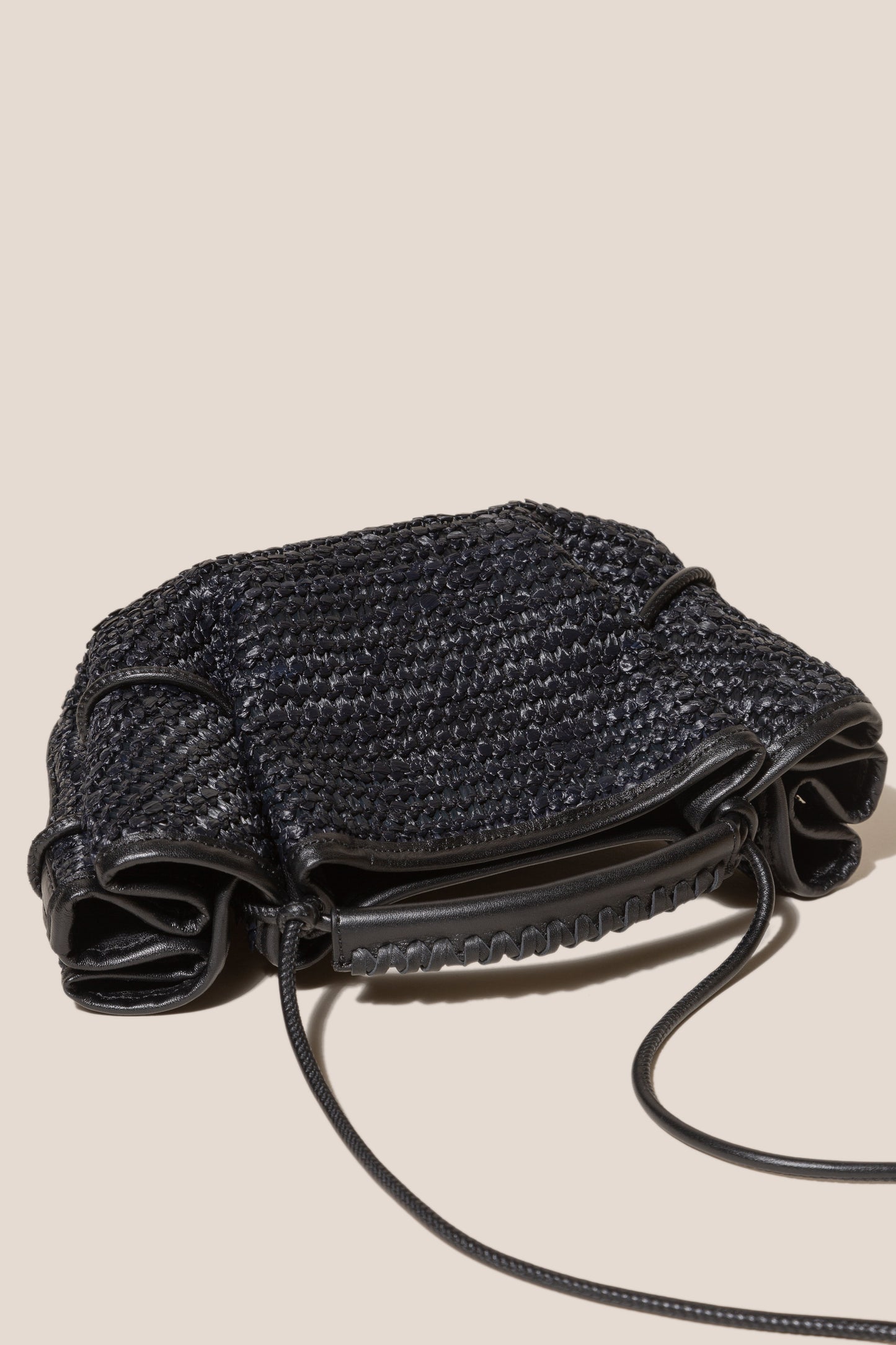 ARTA MINI RAFFIA - Pleated Crossbody Bag - Hereu online
