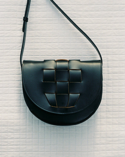 SINIA - Satchel Interwoven Front Detail Bag - Hereu sale