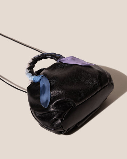 BOMBON FOULARD - Plaited-handle Leather Handbag - Hereu discount