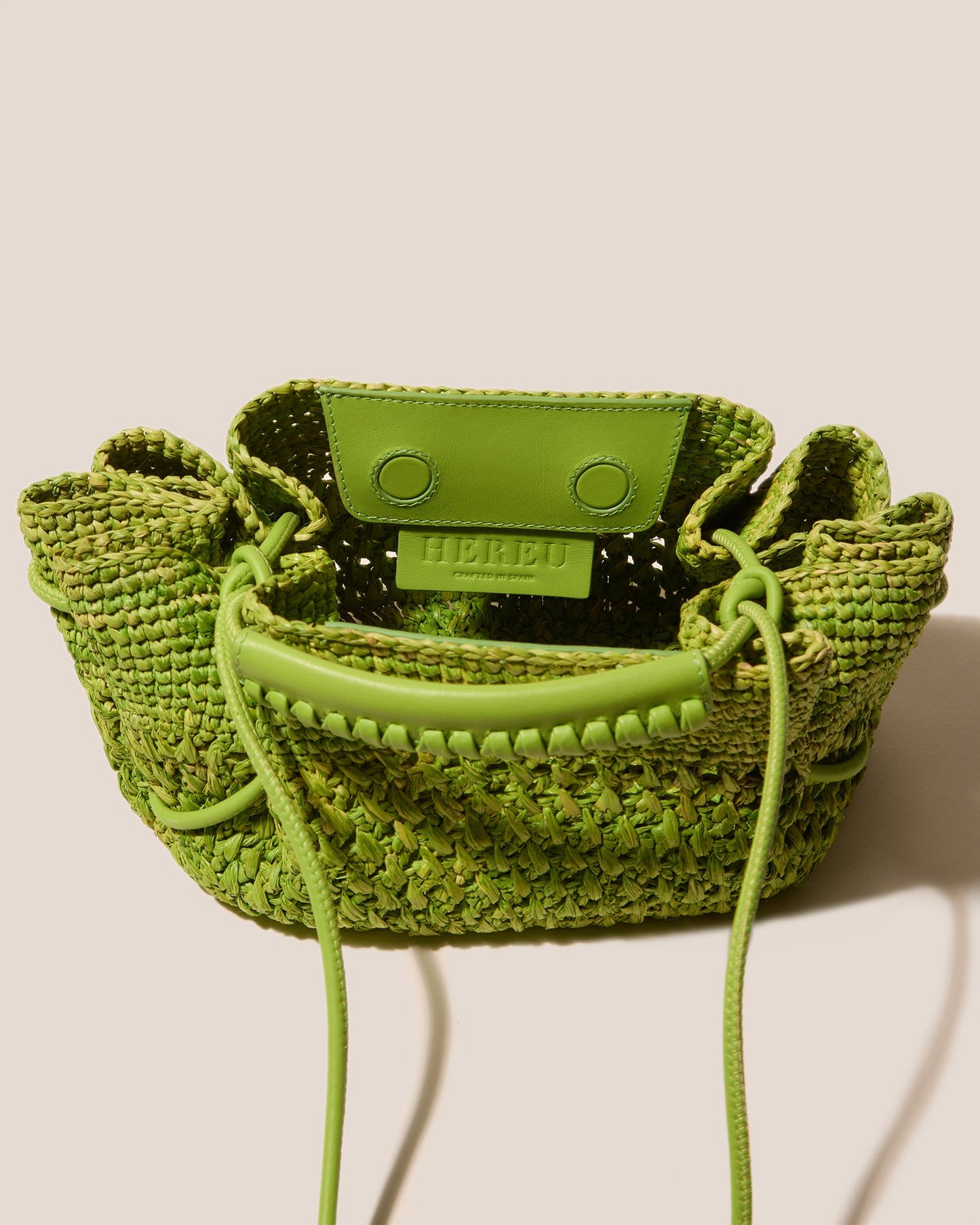 ARTA MINI CROCHET RAFFIA - Pleated Crossbody Bag - Hereu near me