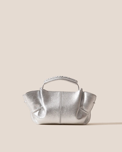 ARTA MINI METALLIC - Pleated Crossbody Bag - Hereu outlet