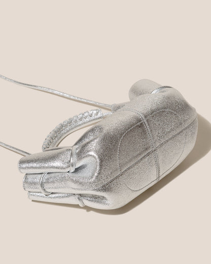 ARTA MINI METALLIC - Pleated Crossbody Bag - Hereu outlet