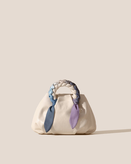 BOMBON FOULARD - Plaited-handle Leather Handbag - Hereu sale