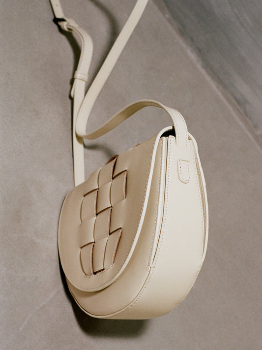 SINIA - Satchel Interwoven Front Detail Bag - Hereu online