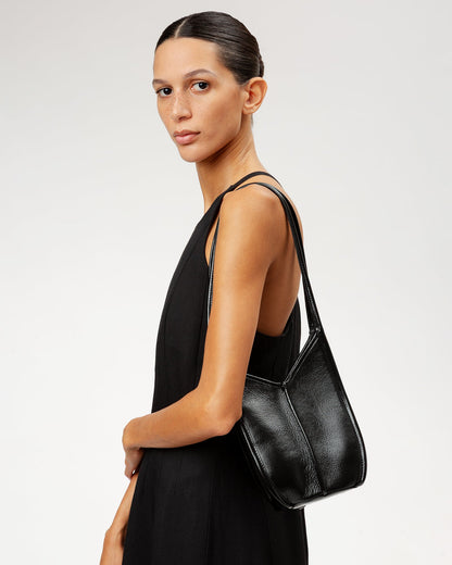 CALELLA BUCKET LEATHER - Leather-trimmed Shoulder Bag - Hereu outlet